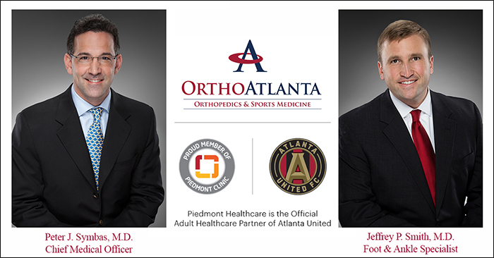 OrthoAtlanta physicians provide medical care to Atlanta United FC and ATL UTD soccer teams