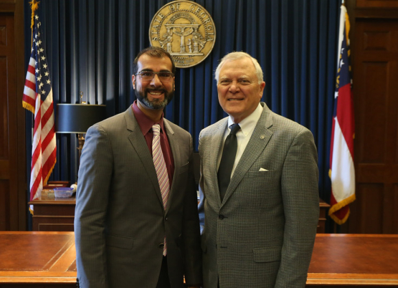 Dr. Snehal Dalal and Governor Nathan Deal