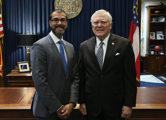 Dr. Snehal Dalal and Governor Nathan Deal