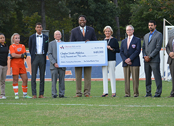 Clayton State Athletics receives donation from OrthoAtlanta