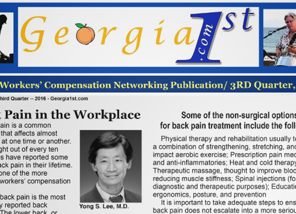 Back Pain in the Workplace
