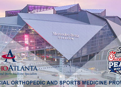Official Orthopedic and Sports Medicine Provider of the Chick-Fil-A Peach Bowl