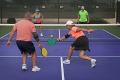 Playing pickleball