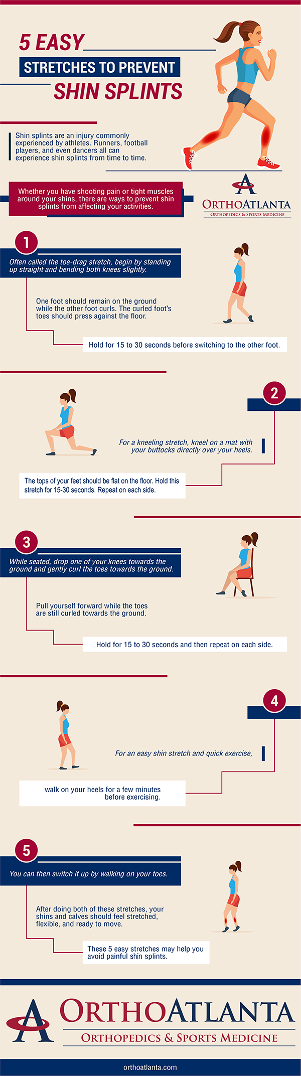 Five easy exercises to prevent shin splints