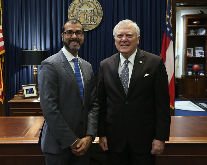 Dr. Snehal Dalal and Governor Nathan Deal