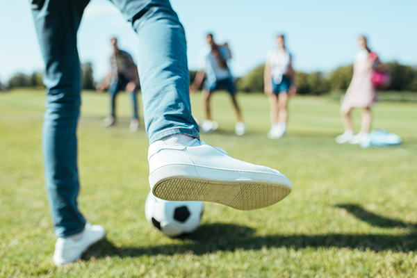 Playing Soccer