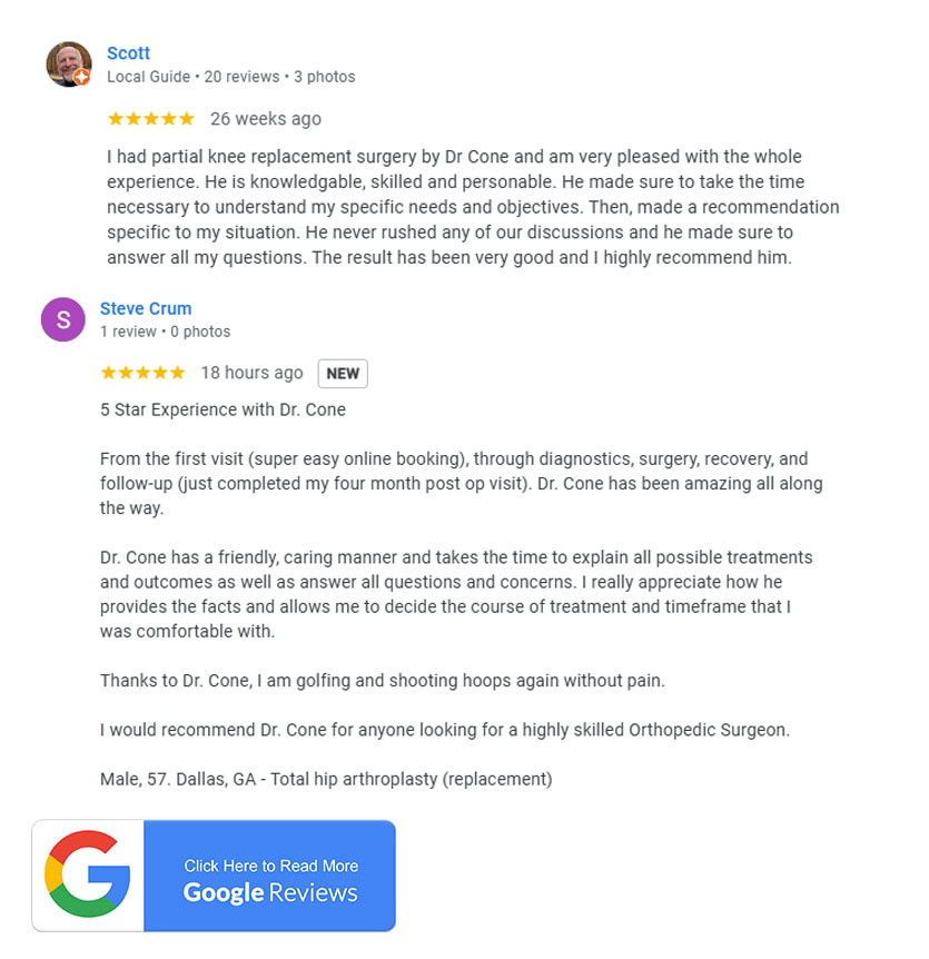 Dr. Cone Google Reviews