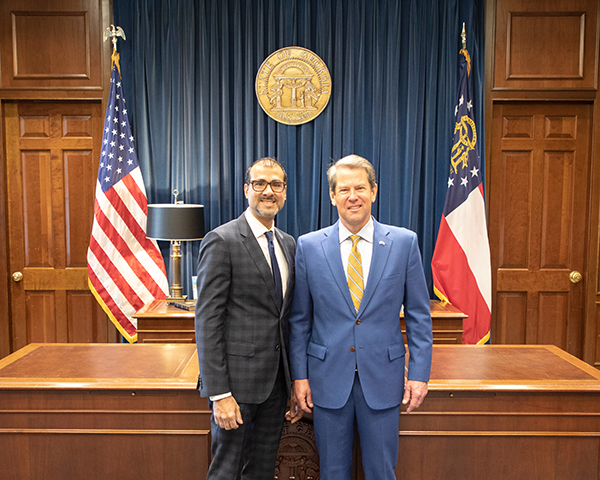 OrthoAtlanta Snehal C. Dalal, MD, and Georgia Governor Brian Kemp