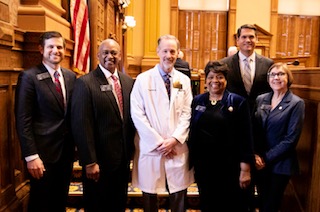 Dr. Todd Schmidt, OrthoAtlanta Stockbridge, Doctor of the Day at Georgia state capitol.