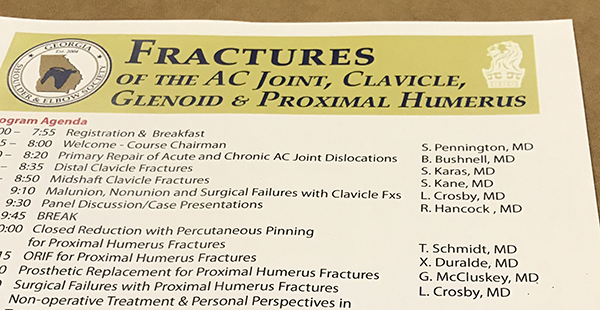 Georgia Shoulder and Elbow Society Georgia Shoulder and Elbow Society