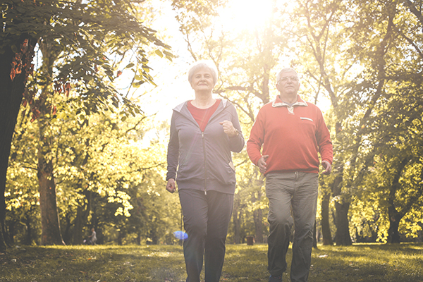 Senior couple going for a walk Senior couple going for a walk