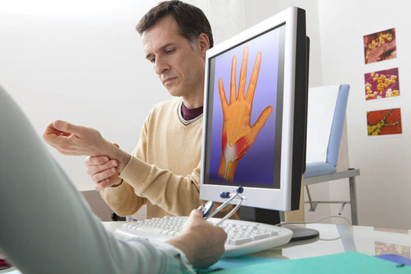 Patient with carpal tunnel syndrome