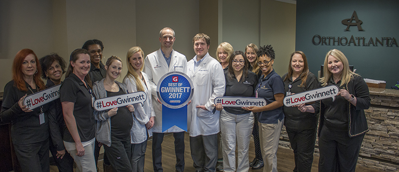 OrthoAtlanta physician, Douglas B. Kasow, D.O. and staff OrthoAtlanta physician, Douglas B. Kasow, D.O. and staff