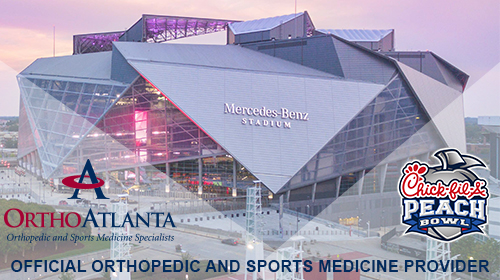 Official Orthopedic and Sports Medicine Provider of the Chick-Fil-A Peach Bowl